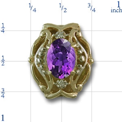r9524 Amethyst Bracelet Slide 